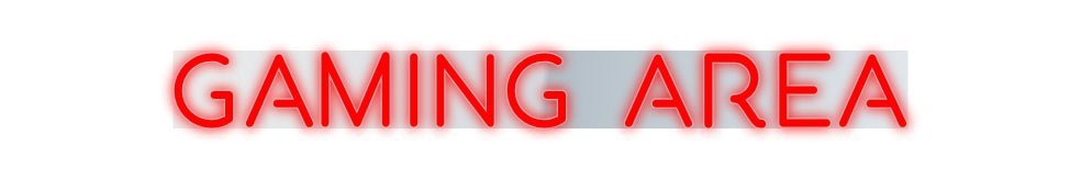 Konfiguriertes Neonschild: GAMING AREA - Official Neon - led neon schild schriftzug personalisiert