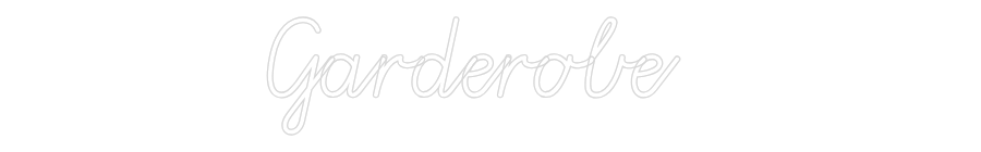 Konfiguriertes Neonschild: Garderobe - Official Neon - led neon schild schriftzug personalisiert