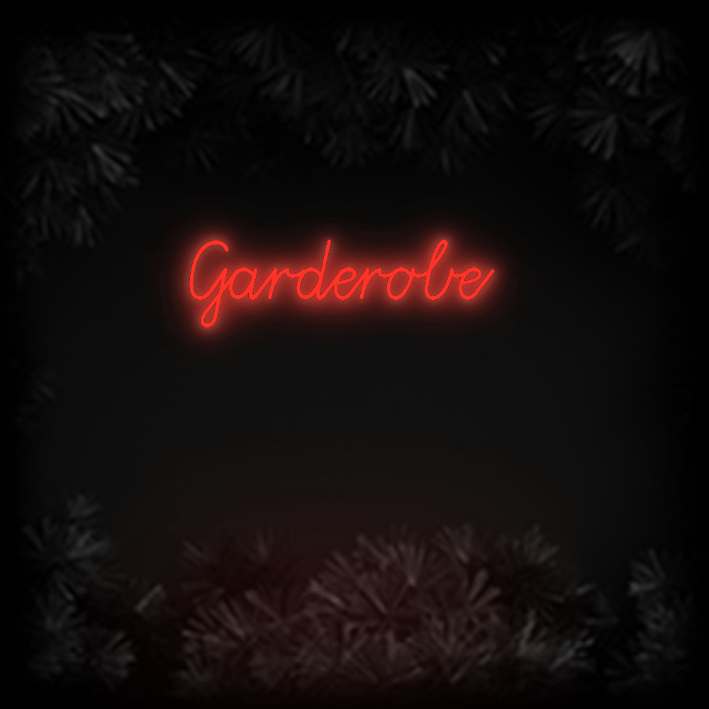 Konfiguriertes Neonschild: Garderobe - Official Neon - led neon schild schriftzug personalisiert