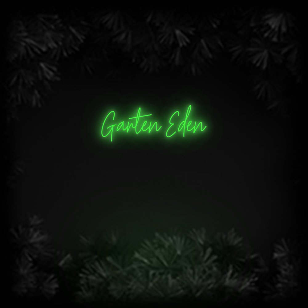 Konfiguriertes Neonschild: Garten Eden - Official Neon - led neon schild schriftzug personalisiert
