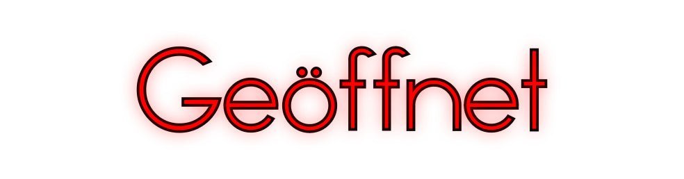 Konfiguriertes Neonschild: Geöffnet - Official Neon - led neon schild schriftzug personalisiert