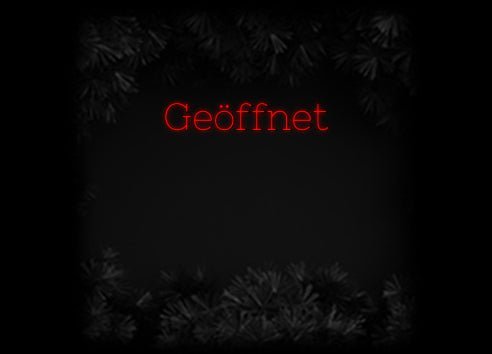 Konfiguriertes Neonschild: Geöffnet - Official Neon - led neon schild schriftzug personalisiert