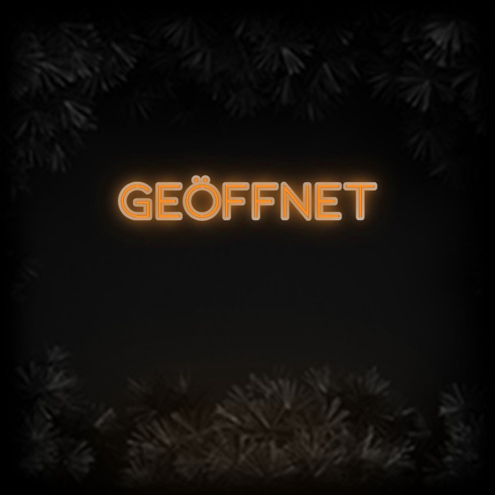 Konfiguriertes Neonschild: geöffnet - Official Neon - led neon schild schriftzug personalisiert