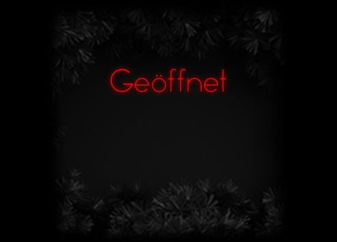 Konfiguriertes Neonschild: Geöffnet - Official Neon - led neon schild schriftzug personalisiert