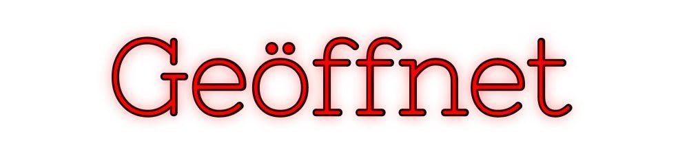 Konfiguriertes Neonschild: Geöffnet - Official Neon - led neon schild schriftzug personalisiert