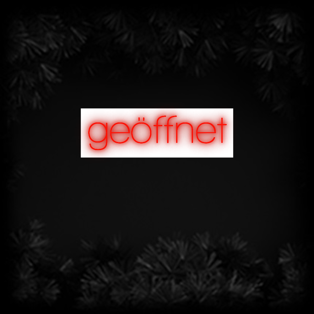 Konfiguriertes Neonschild: geöffnet - Official Neon - led neon schild schriftzug personalisiert
