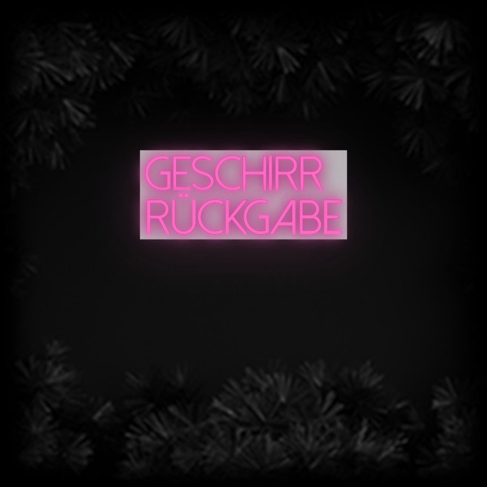 Konfiguriertes Neonschild: Geschirr Rüc... - Official Neon - led neon schild schriftzug personalisiert