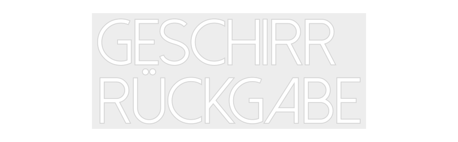 Konfiguriertes Neonschild: Geschirr Rüc... - Official Neon - led neon schild schriftzug personalisiert