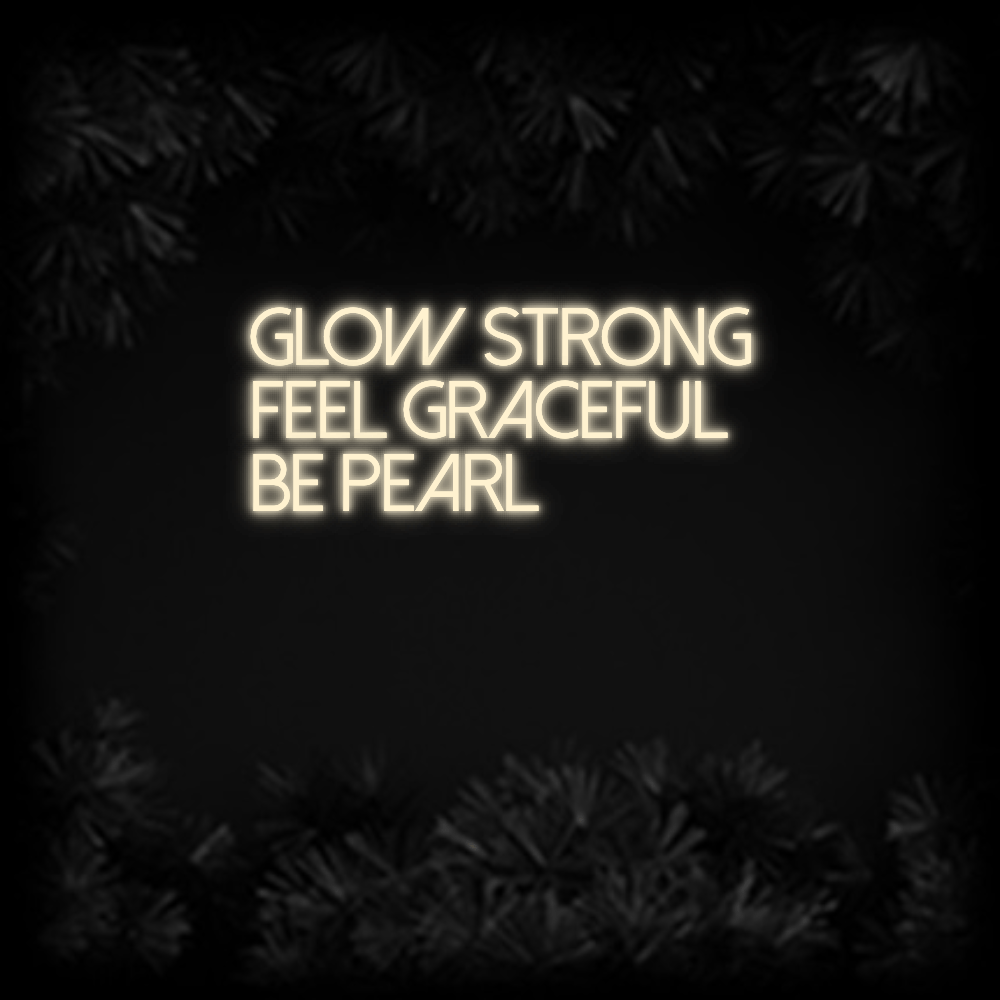 Konfiguriertes Neonschild: Glow Strong ... - Official Neon - led neon schild schriftzug personalisiert