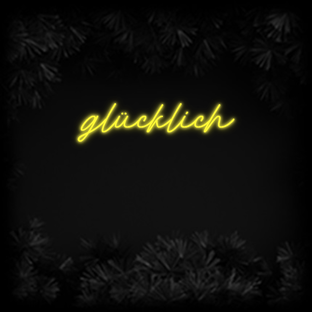 Konfiguriertes Neonschild: glücklich - Official Neon - led neon schild schriftzug personalisiert