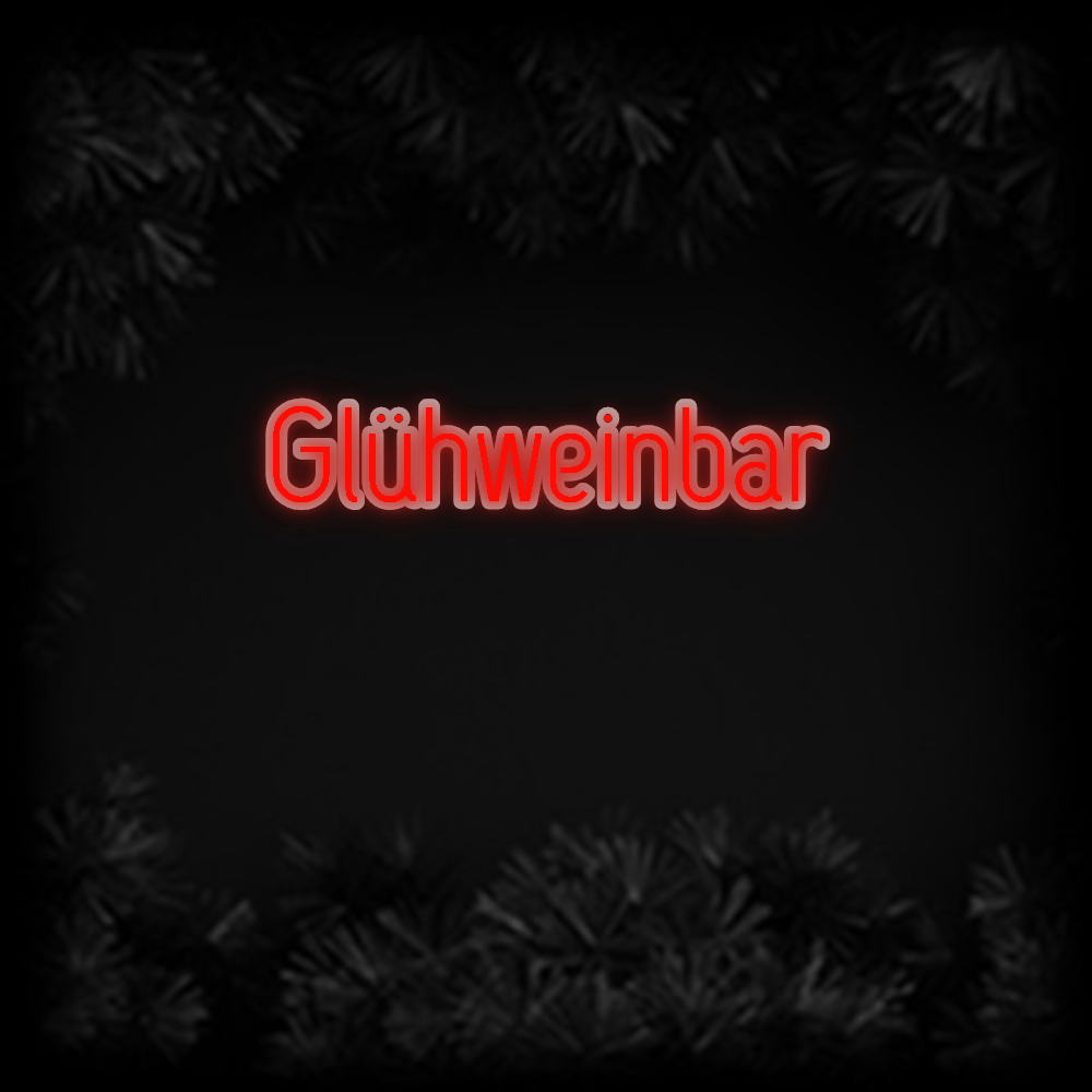 Konfiguriertes Neonschild: Glühweinbar - Official Neon - led neon schild schriftzug personalisiert