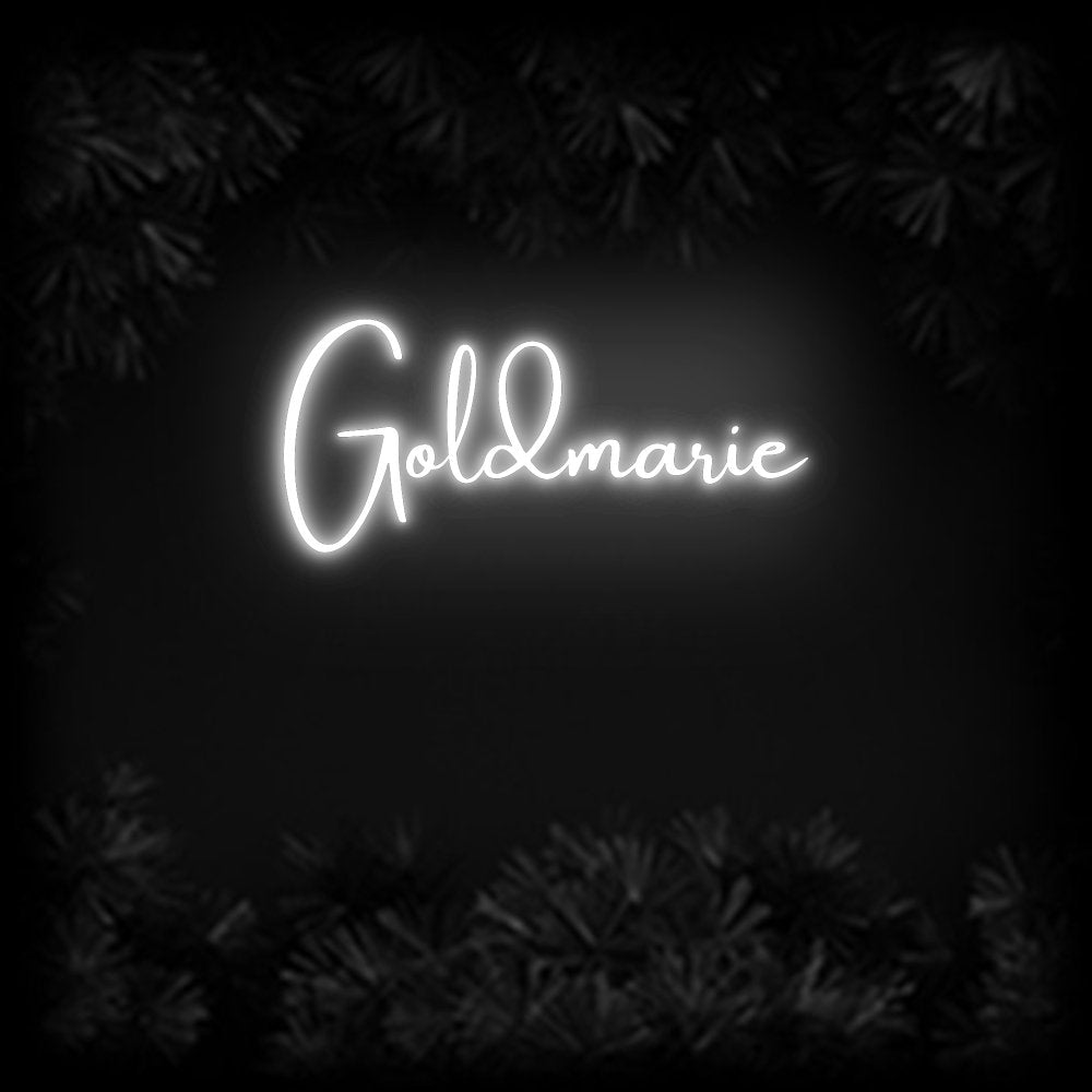 Konfiguriertes Neonschild: Goldmarie - Official Neon - led neon schild schriftzug personalisiert
