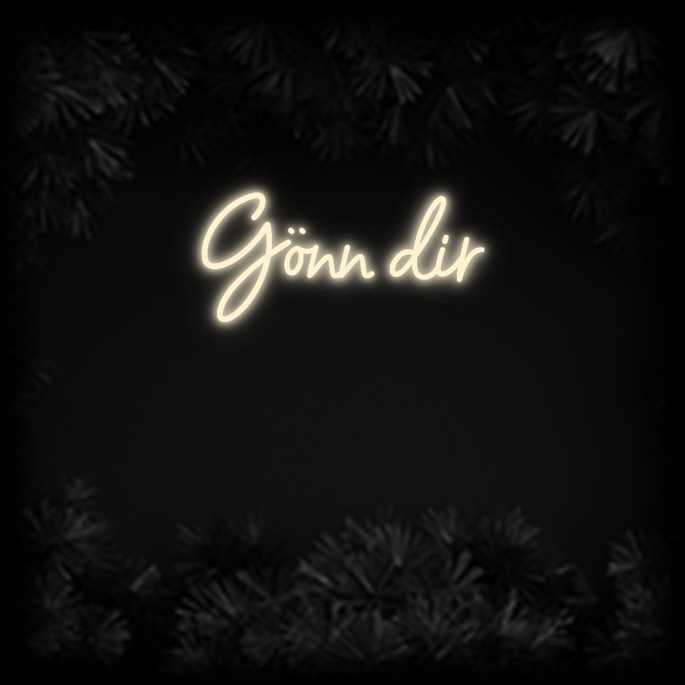 Konfiguriertes Neonschild: Gönn dir - Official Neon - led neon schild schriftzug personalisiert