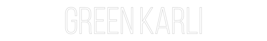Konfiguriertes Neonschild: Green Karli - Official Neon - led neon schild schriftzug personalisiert