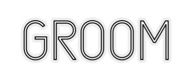Konfiguriertes Neonschild: GROOM - Official Neon - led neon schild schriftzug personalisiert