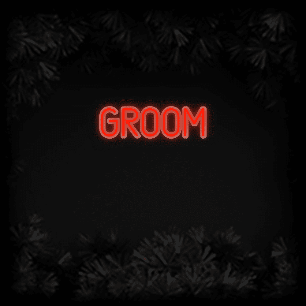 Konfiguriertes Neonschild: GROOM - Official Neon - led neon schild schriftzug personalisiert