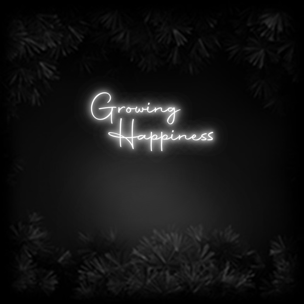 Konfiguriertes Neonschild: Growing Ha... - Official Neon - led neon schild schriftzug personalisiert