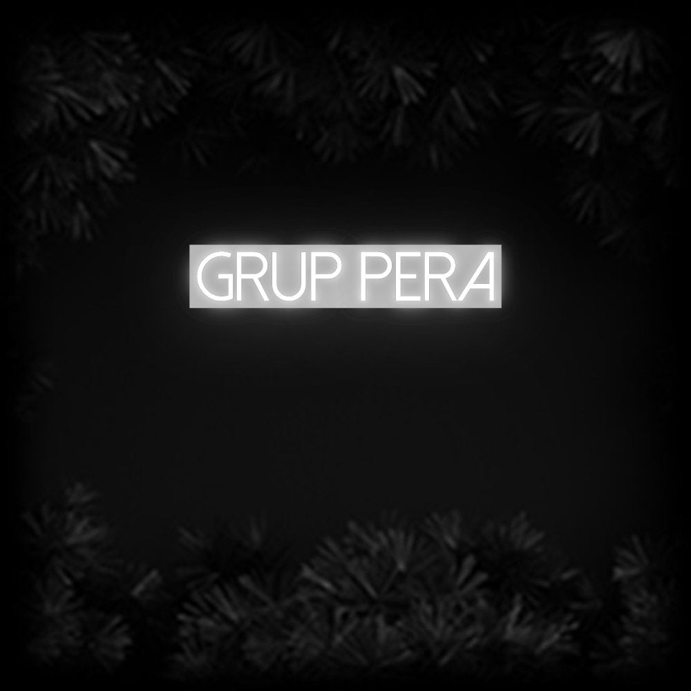 Konfiguriertes Neonschild: Grup Pera - Official Neon - led neon schild schriftzug personalisiert