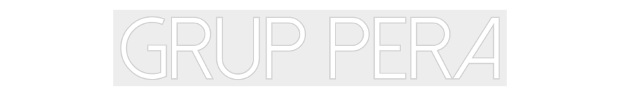 Konfiguriertes Neonschild: Grup Pera - Official Neon - led neon schild schriftzug personalisiert
