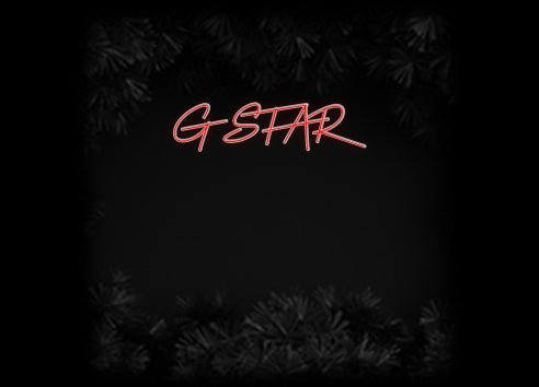 Konfiguriertes Neonschild: G*STAR - Official Neon - led neon schild schriftzug personalisiert