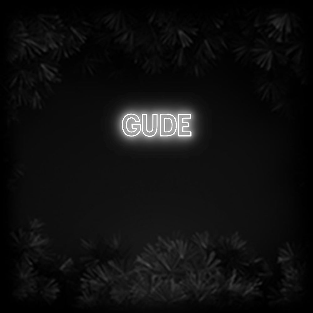 Konfiguriertes Neonschild: Gude - Official Neon - led neon schild schriftzug personalisiert