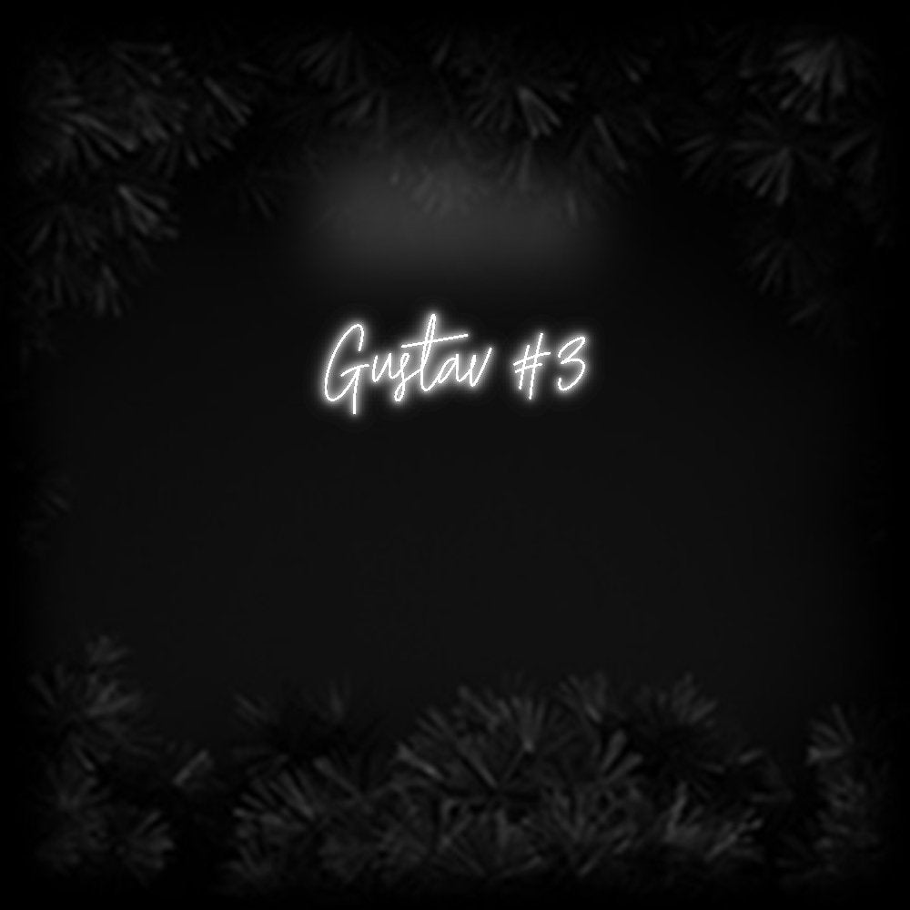Konfiguriertes Neonschild: Gustav #3 - Official Neon - led neon schild schriftzug personalisiert
