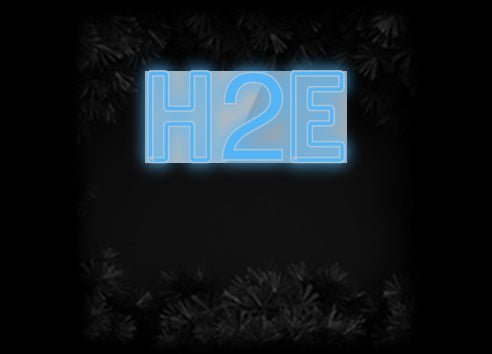 Konfiguriertes Neonschild: H2E - Official Neon - led neon schild schriftzug personalisiert