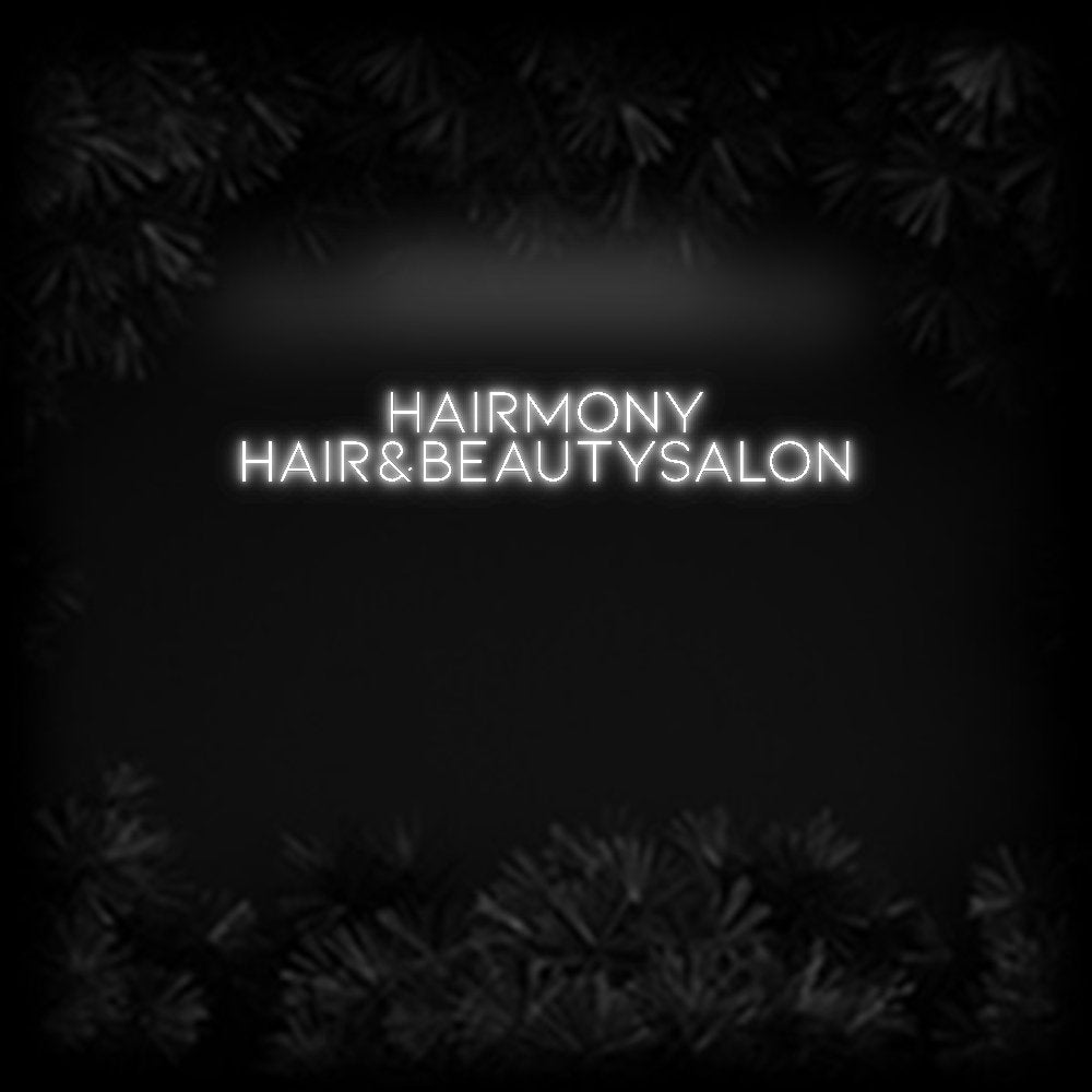 Konfiguriertes Neonschild: HAIRMONY Hai... - Official Neon - led neon schild schriftzug personalisiert