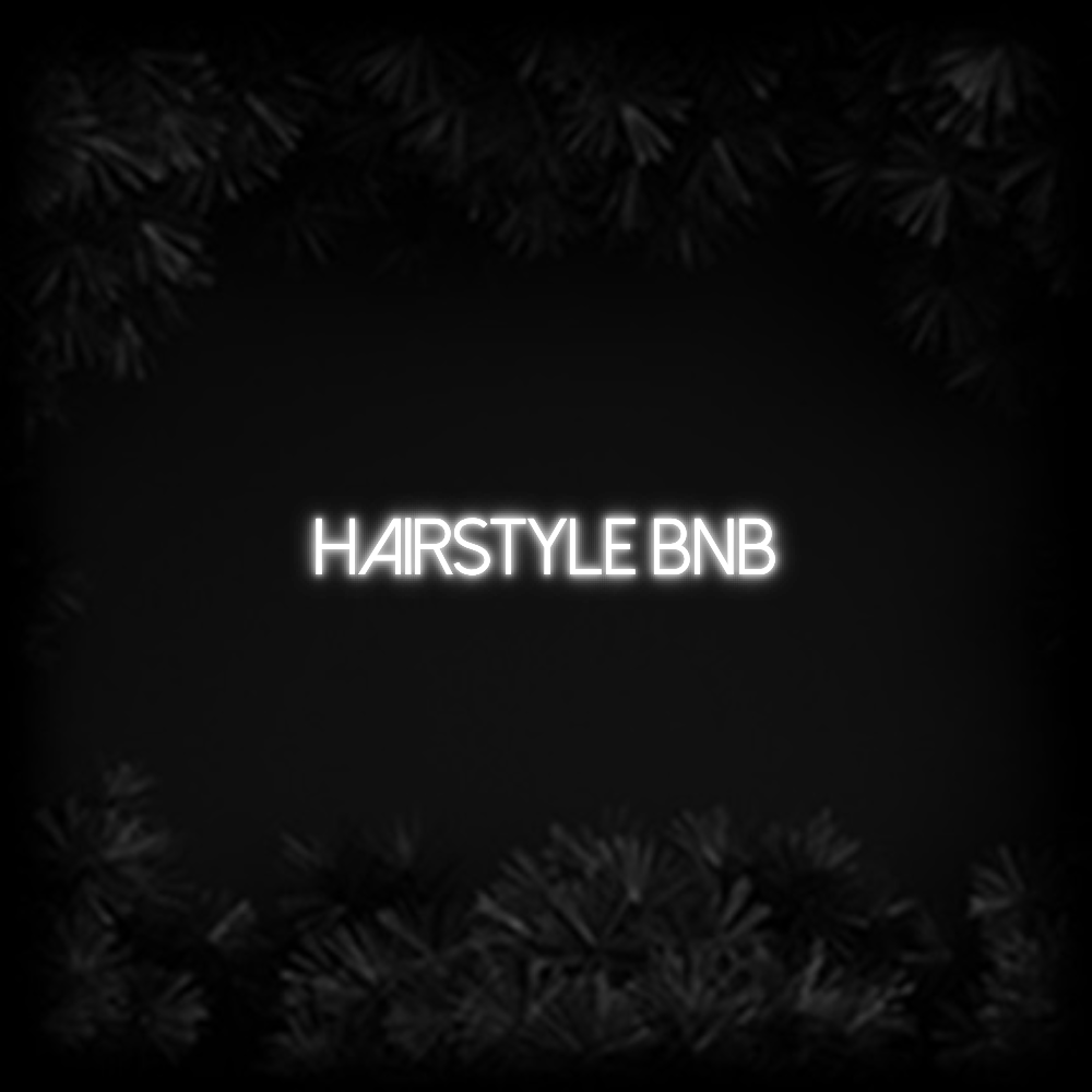 Konfiguriertes Neonschild: Hairstyle BNB - Official Neon - led neon schild schriftzug personalisiert