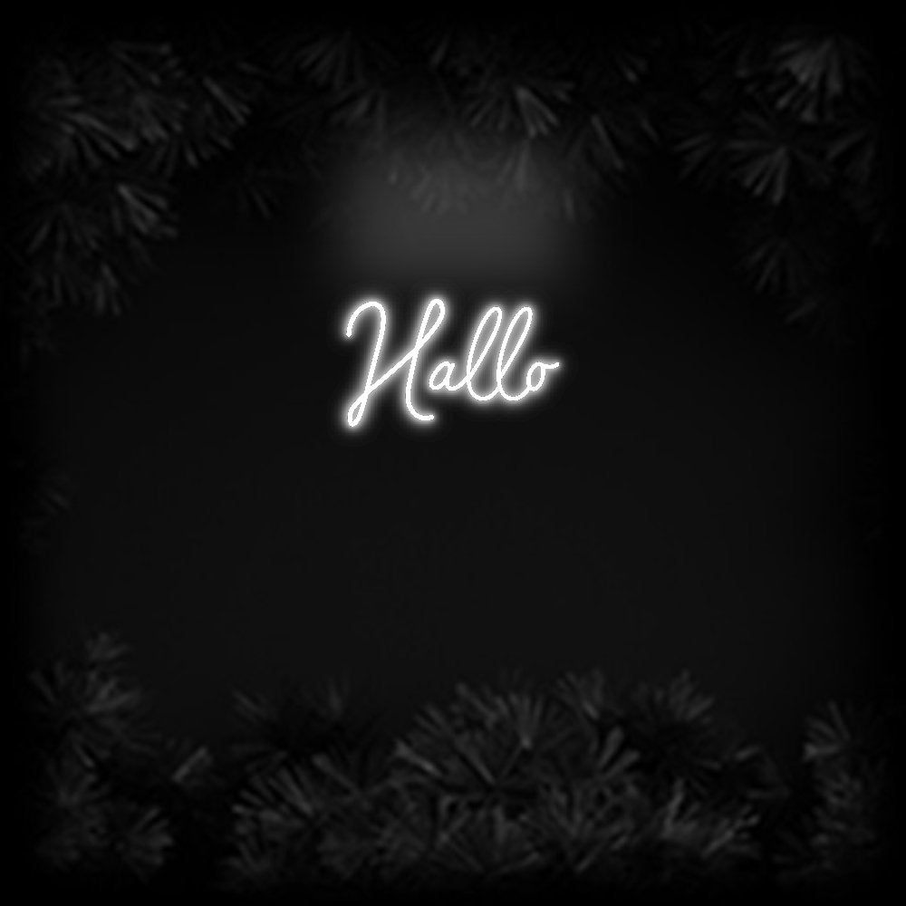 Konfiguriertes Neonschild: Hallo - Official Neon - led neon schild schriftzug personalisiert
