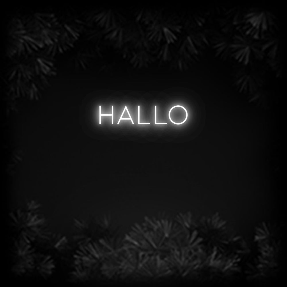 Konfiguriertes Neonschild: Hallo - Official Neon - led neon schild schriftzug personalisiert