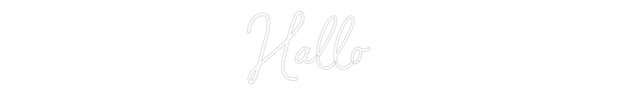 Konfiguriertes Neonschild: Hallo - Official Neon - led neon schild schriftzug personalisiert