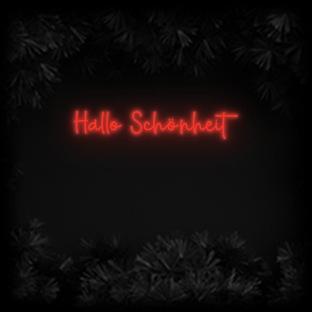 Konfiguriertes Neonschild: Hallo Schönheit - Official Neon - led neon schild schriftzug personalisiert