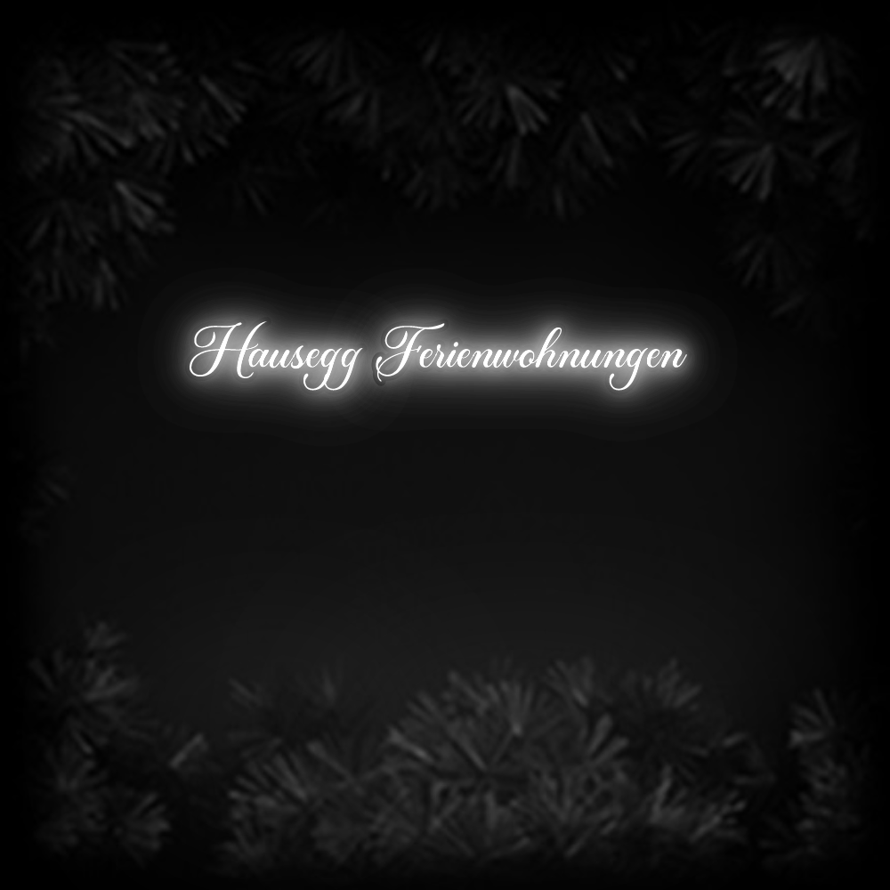 Konfiguriertes Neonschild: Hausegg Ferie... - Official Neon - led neon schild schriftzug personalisiert