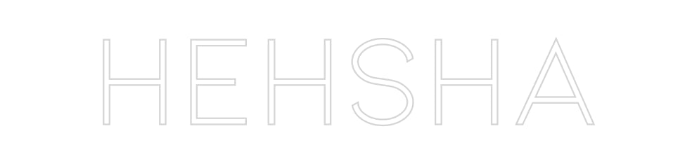 Konfiguriertes Neonschild: hehsha - Official Neon - led neon schild schriftzug personalisiert