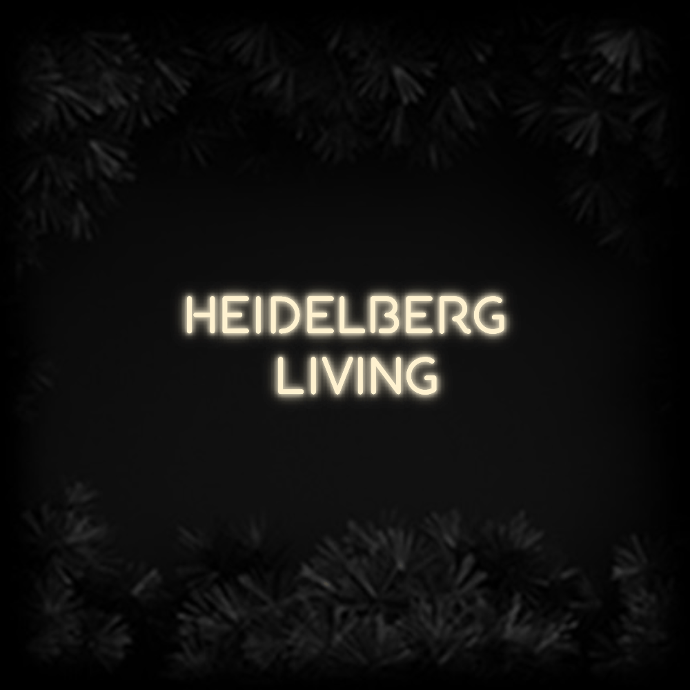 Konfiguriertes Neonschild: Heidelberg Livi... - Official Neon - led neon schild schriftzug personalisiert