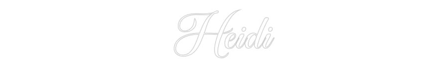 Konfiguriertes Neonschild: Heidi - Official Neon - led neon schild schriftzug personalisiert
