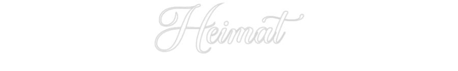 Konfiguriertes Neonschild: Heimat - Official Neon - led neon schild schriftzug personalisiert