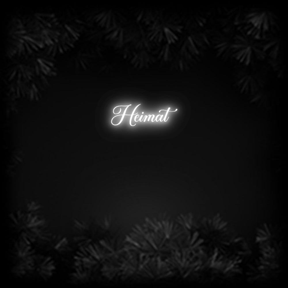Konfiguriertes Neonschild: Heimat - Official Neon - led neon schild schriftzug personalisiert