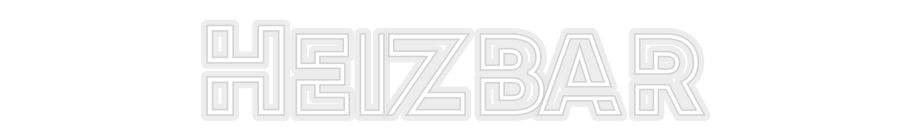 Konfiguriertes Neonschild: Heizbar - Official Neon - led neon schild schriftzug personalisiert