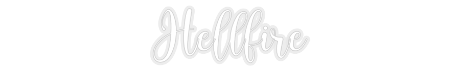 Konfiguriertes Neonschild: Hellfire - Official Neon - led neon schild schriftzug personalisiert