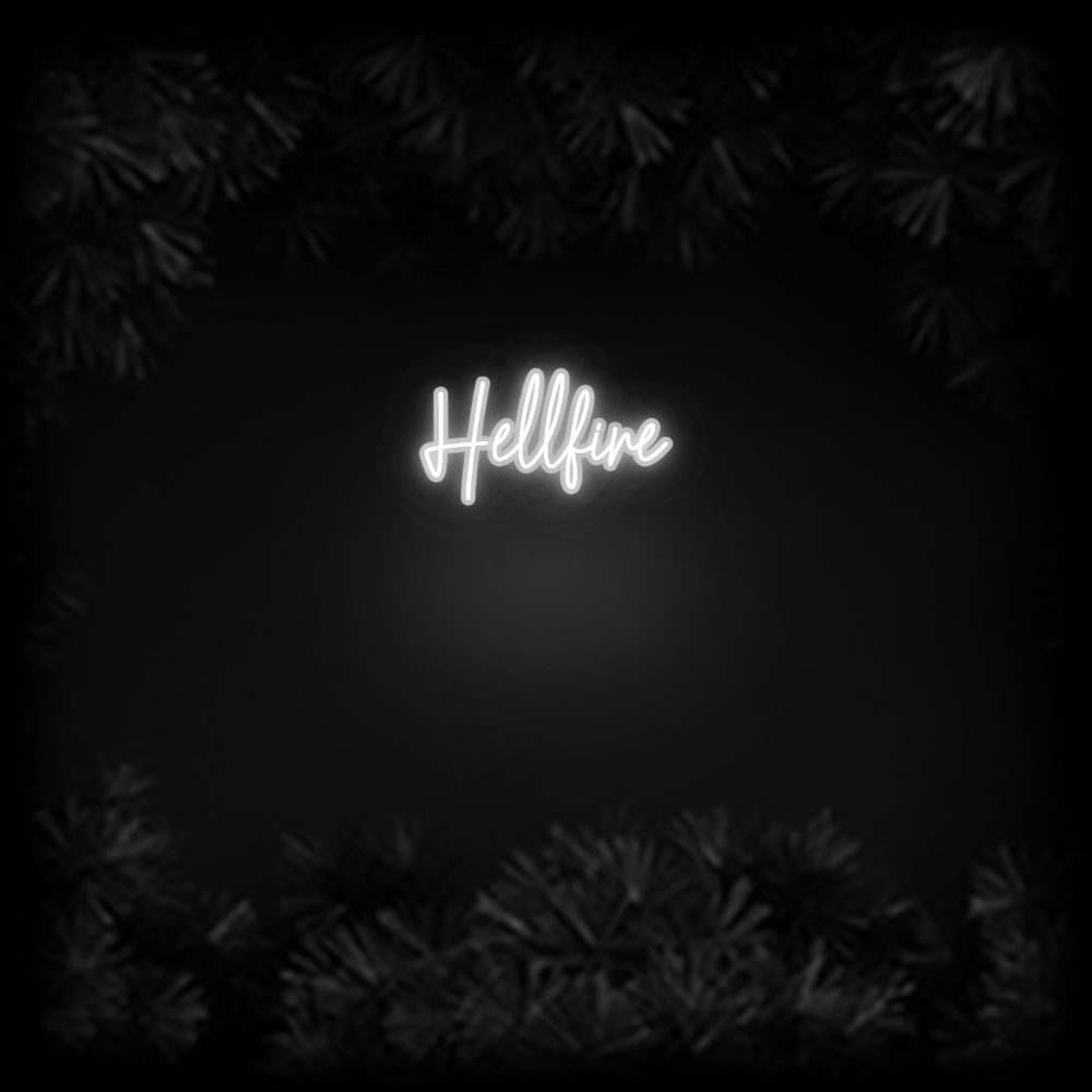 Konfiguriertes Neonschild: Hellfire - Official Neon - led neon schild schriftzug personalisiert