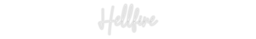 Konfiguriertes Neonschild: Hellfire - Official Neon - led neon schild schriftzug personalisiert
