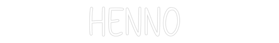 Konfiguriertes Neonschild: Henno - Official Neon - led neon schild schriftzug personalisiert