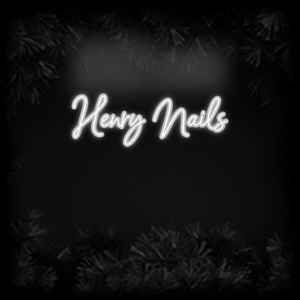 Konfiguriertes Neonschild: Henry Nails - Official Neon - led neon schild schriftzug personalisiert