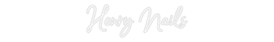 Konfiguriertes Neonschild: Henry Nails - Official Neon - led neon schild schriftzug personalisiert