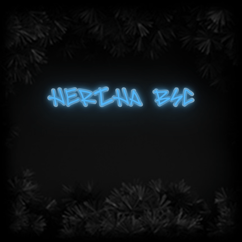 Konfiguriertes Neonschild: Hertha BSC - Official Neon - led neon schild schriftzug personalisiert