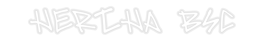 Konfiguriertes Neonschild: Hertha BSC - Official Neon - led neon schild schriftzug personalisiert