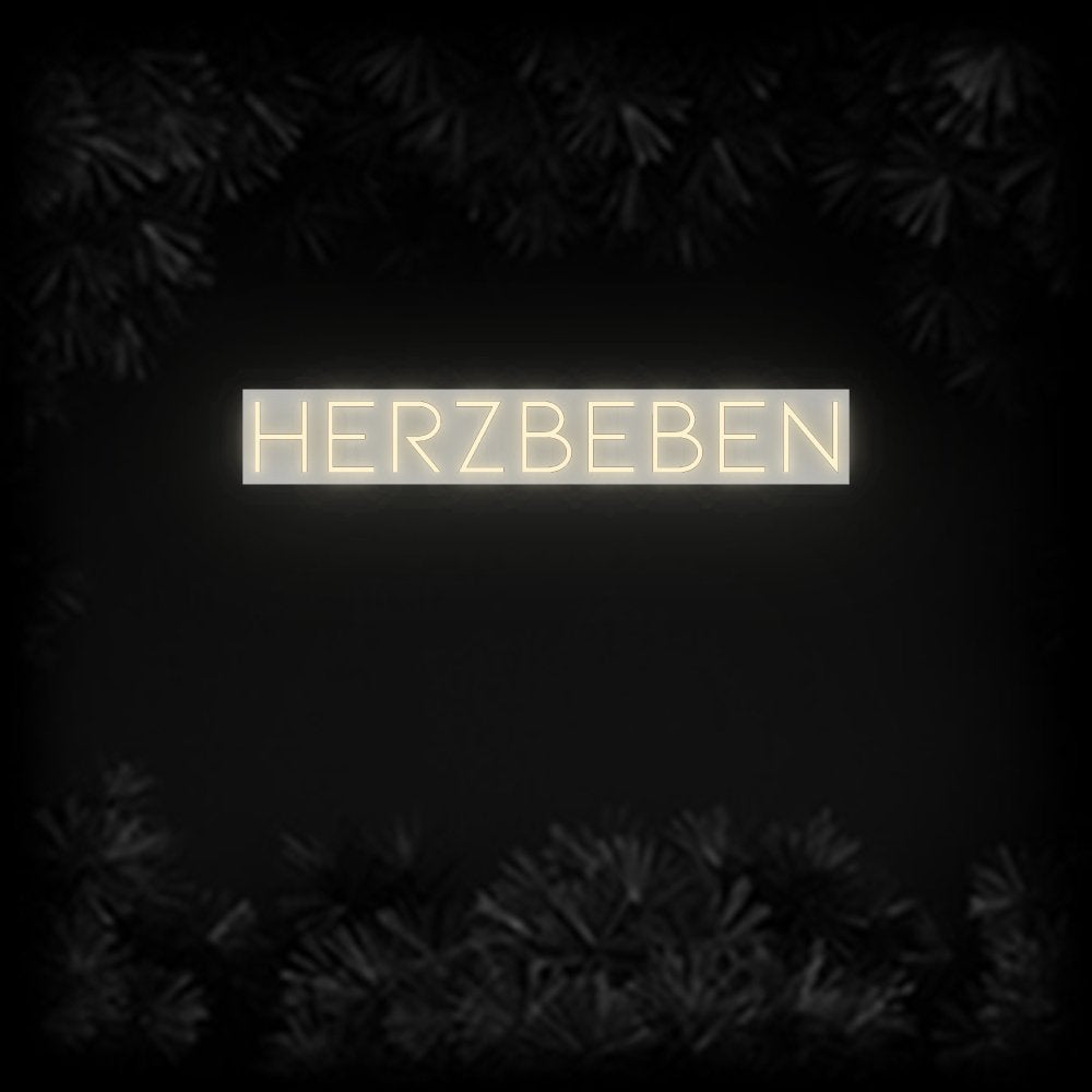 Konfiguriertes Neonschild: Herzbeben - Official Neon - led neon schild schriftzug personalisiert