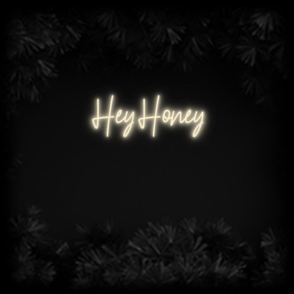Konfiguriertes Neonschild: Hey Honey - Official Neon - led neon schild schriftzug personalisiert